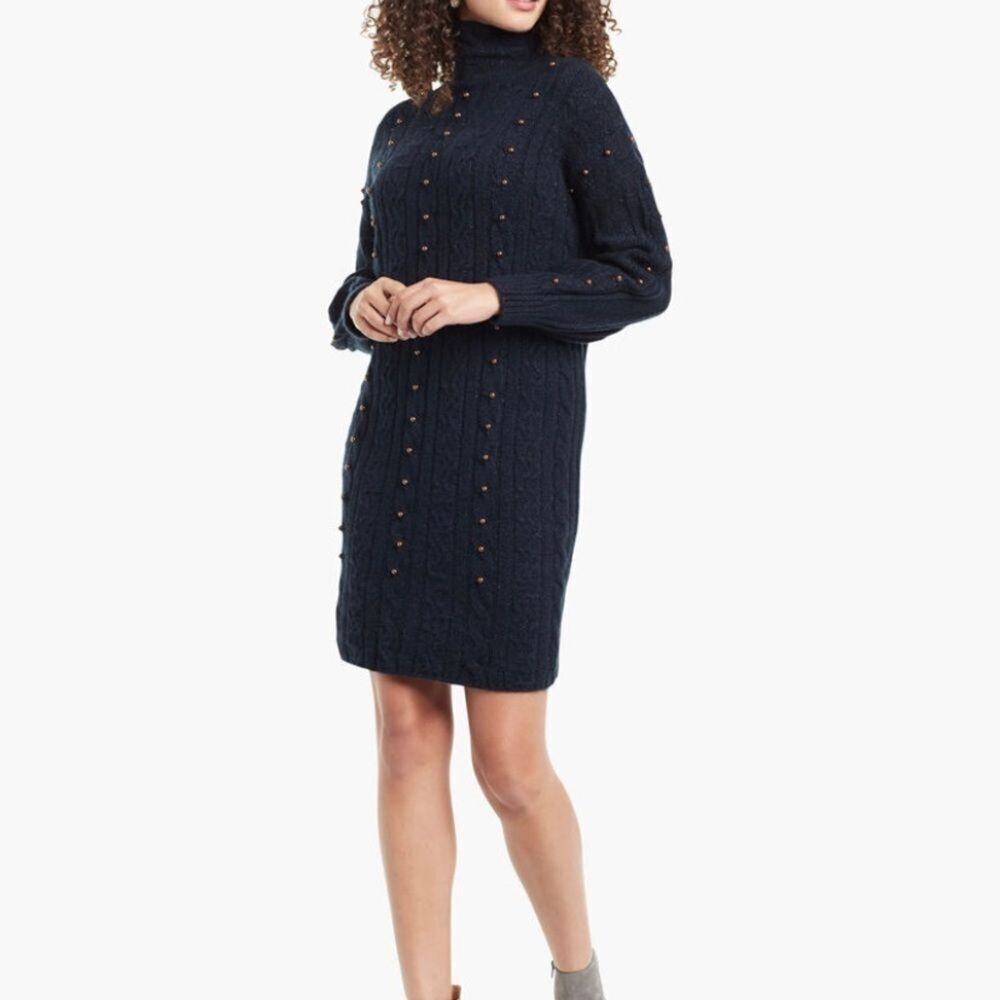 NWT NIC+ ZOE MAJESTIC TURTLE NECK DRESS‎ SIZE M